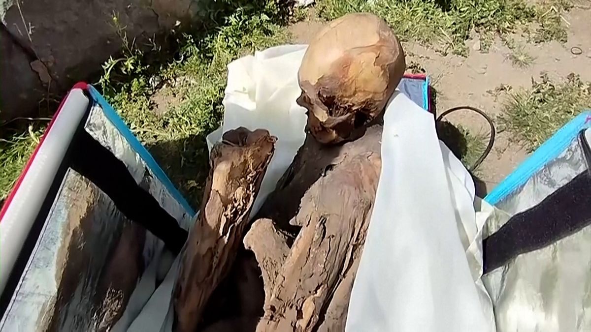 Policie v Peru našla v tašce kurýra více než 600 let starou mumii